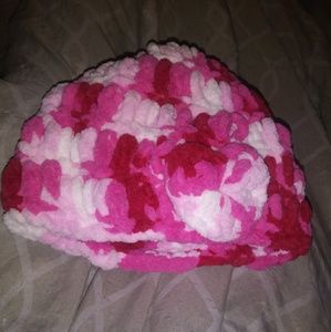 Crochet baby girl hat